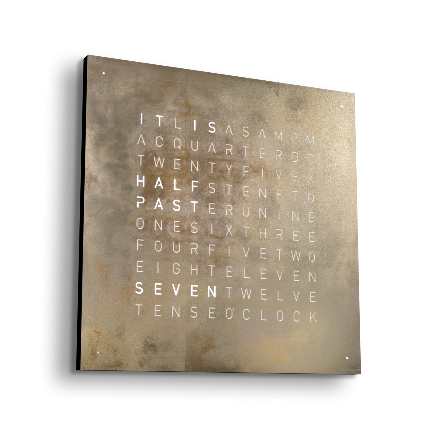 QLOCKTWO - EARTH 45 : CREATOR'S EDITION SILVER & GOLD