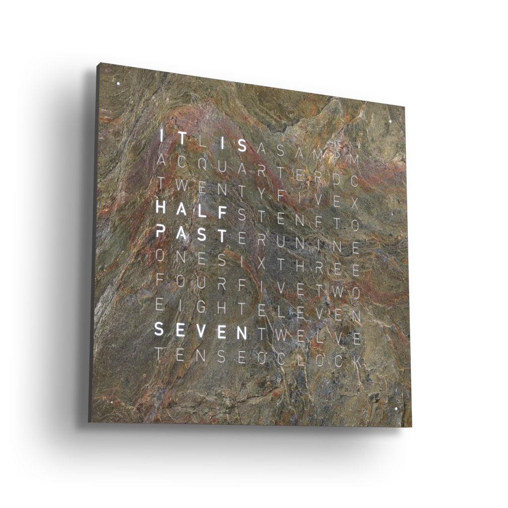 QLOCKTWO - EARTH 90 CREATOR'S EDITION - GLINTSCAPE STONE