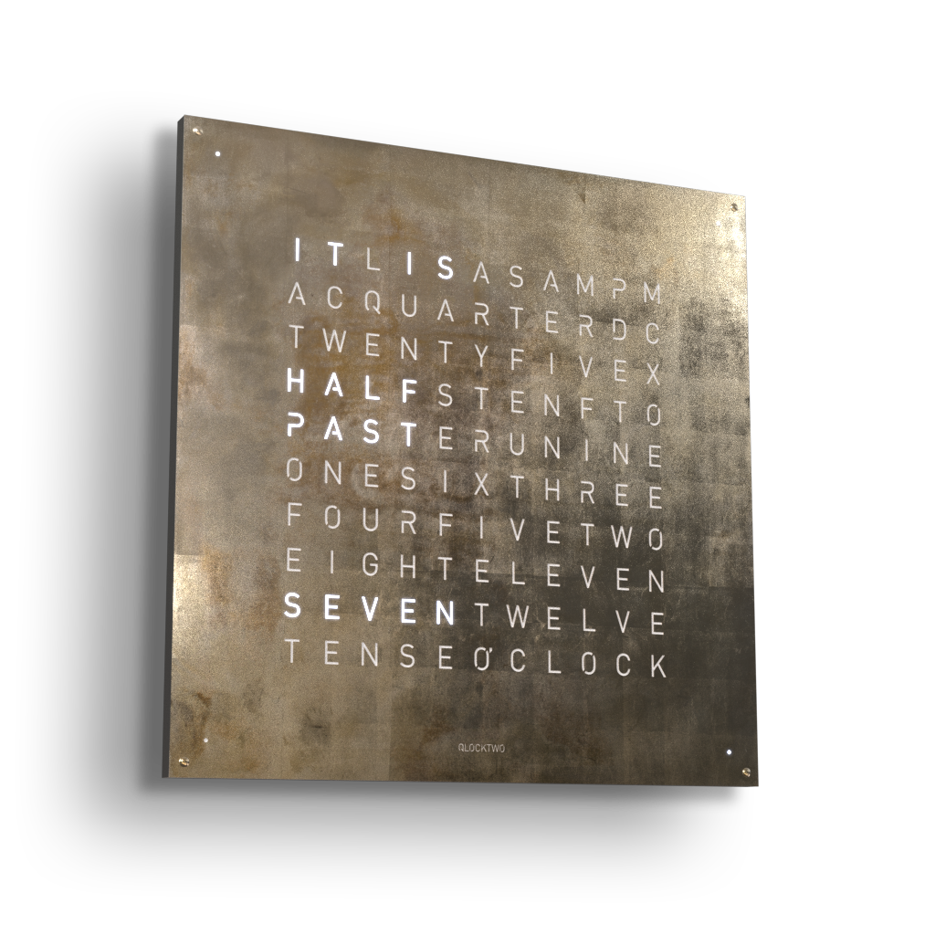 QLOCKTWO - EARTH 90 : CREATOR'S EDITION SILVER & GOLD