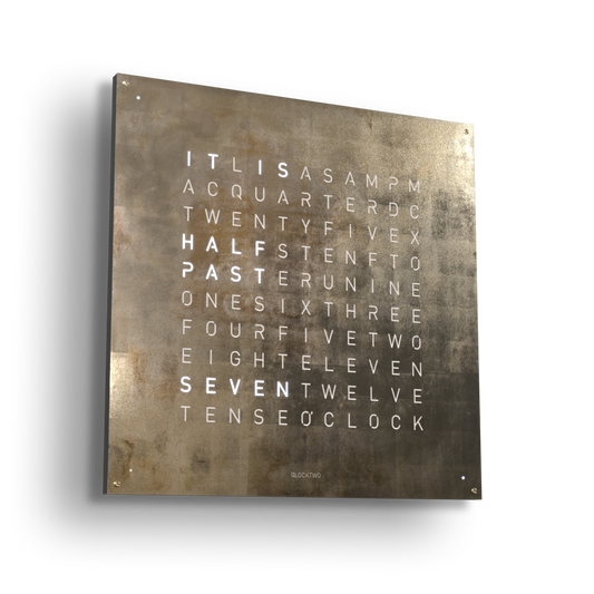 QLOCKTWO - EARTH 90 : CREATOR'S EDITION SILVER & GOLD