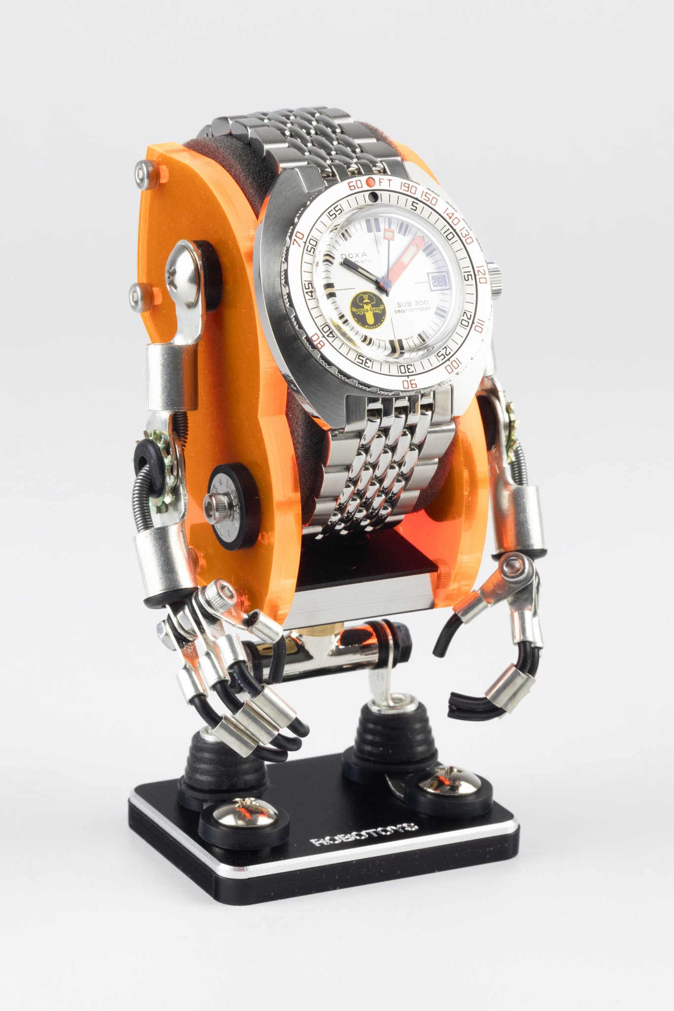 ROBOTOYS - MIKE - NEON ORANGE - Watch display stand