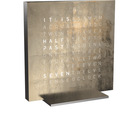 QLOCKTWO EARTH 13.5 : CREATOR'S EDITION SILVER & GOLD