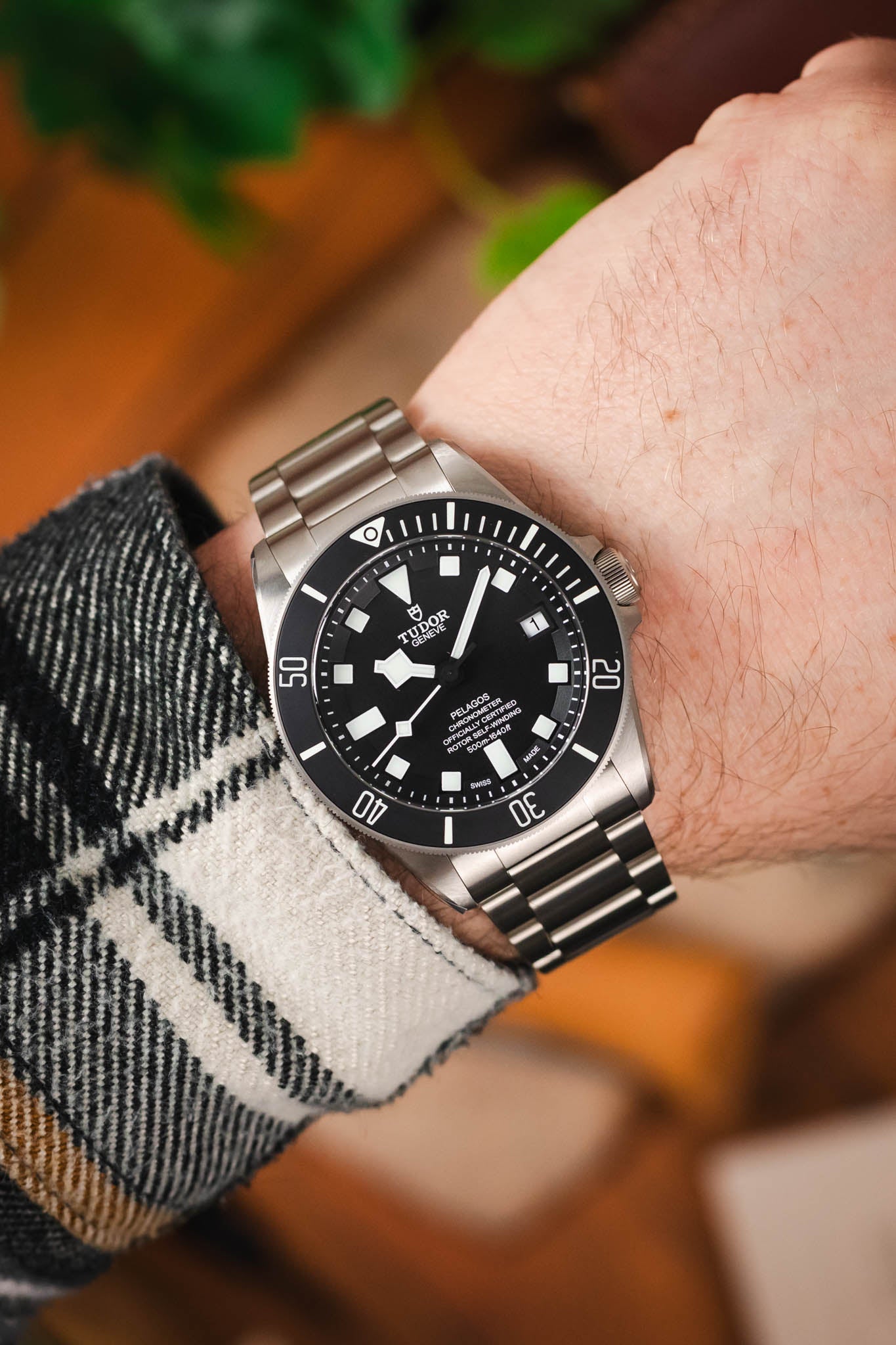 TUDOR Pelagos 42mm Titanium Automatic Diving Watch - Black Dial