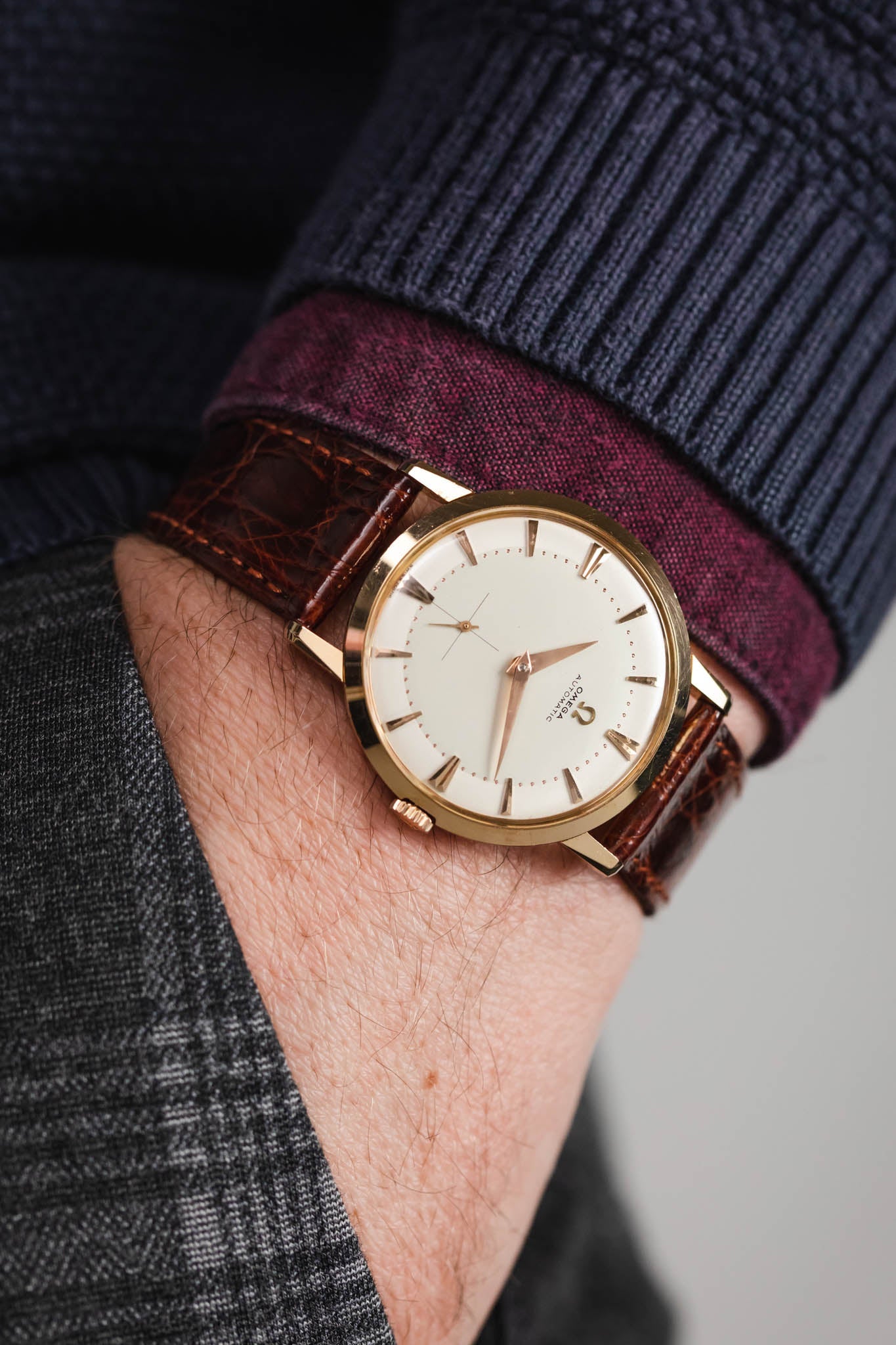 OMEGA Vintage De Ville, - Tresor Gold 1956