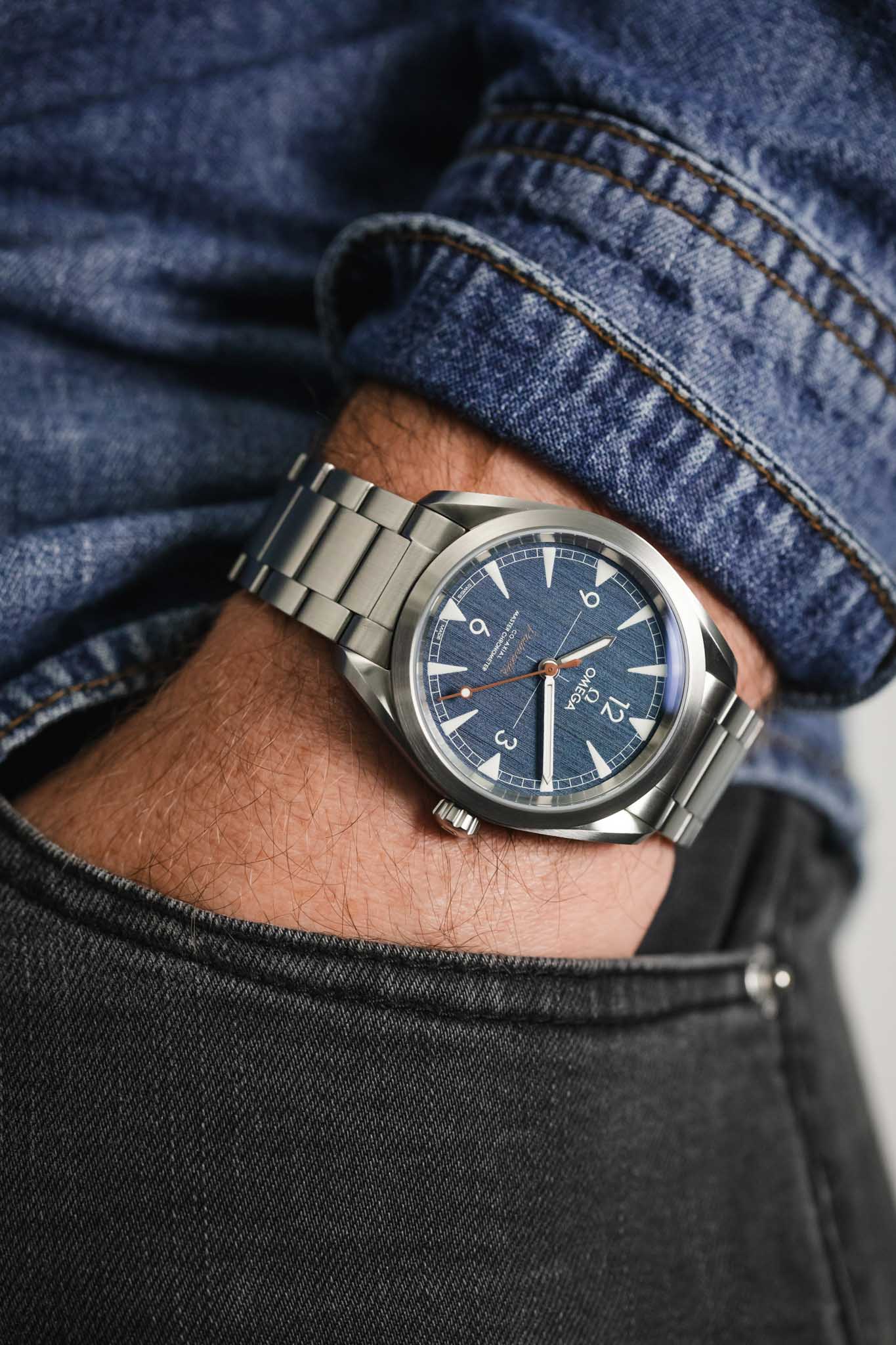 OMEGA Railmaster 40mm -  Blue Jeans Dial